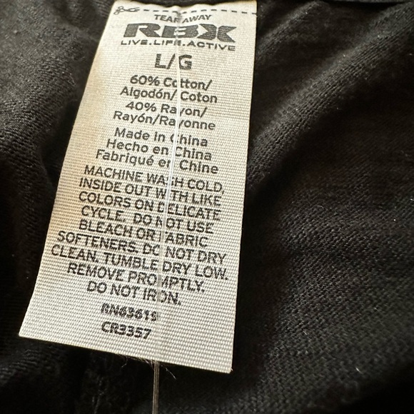 RBX Slub tank w Ruching at sides and center back size large - Picture 7 of 7